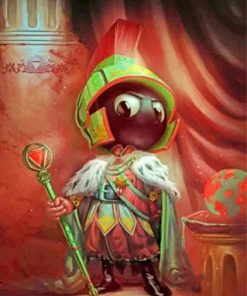 Marvin The Martian Illustration Paint by numbers