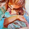 Mother And Her Baby paint by numbers