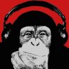 Monkey Headphones paint by numbers