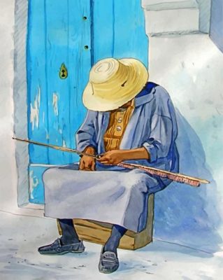 Moroccan Old Man Paint by numbers