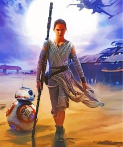 Rey Star Wars Paint by numbers