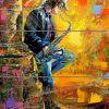 Saxophone Player paint by numbers