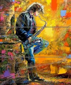 Saxophone Player paint by numbers