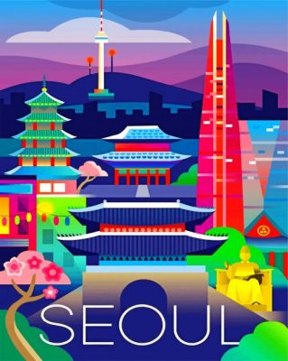 Seoul Asia Paint by numbers