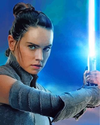 Star Wars Rey Paint by numbers
