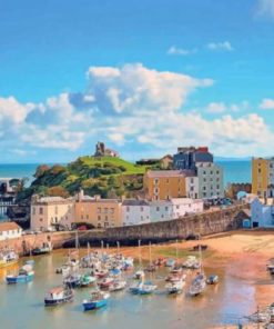Tenby Wales paint by number