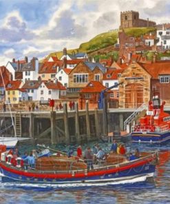 The Port Of Whitby Paint by numbers