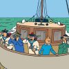 Tintin In The Sea Paint by numbers