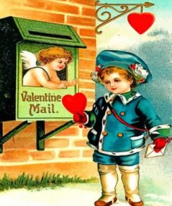 Valentine Mail Paint by numbers
