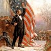 Vintage Abraham Lincoln paint by numbers