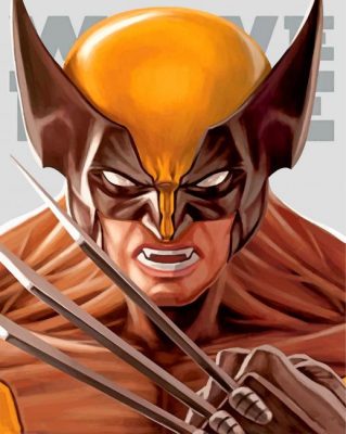 Wolverine Portrait Paint by numbers