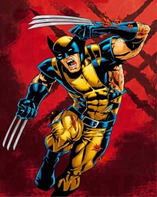 Wolverine Hero Paint by numbers