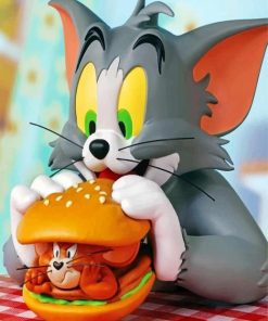 tom-and-jerry-burger-paint-by-numbers
