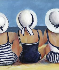 Ladies On The Beach paint by numbers