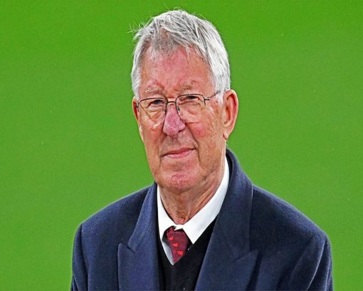 Legendary Manchester United Boss Sir Alex Ferguson paint by numbers