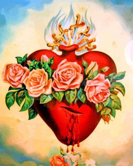 Holy Sacred Heart paint by numbers