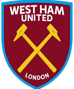 West Ham United football Club Logo paint by numbers