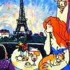 Abstarct Woman In Paris paint by numbers