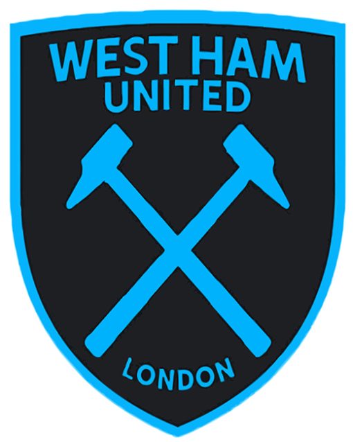 West Ham United football Club Badge panels paint by numbers