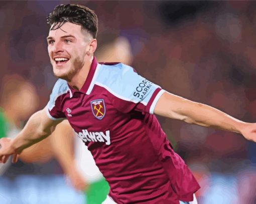 Declan Rice paint by numbers
