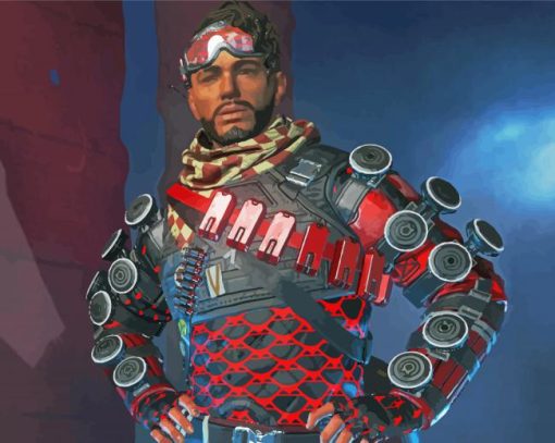 Mirage Apex Legends paint by numbe