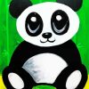 Cute Panda paint by numbe