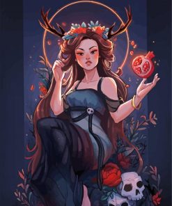 Persephone Lady paint by numbe