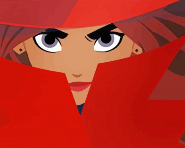 Carmen Sandiego paint by number