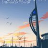 Spinnaker Tower Poster Paint By Numbers