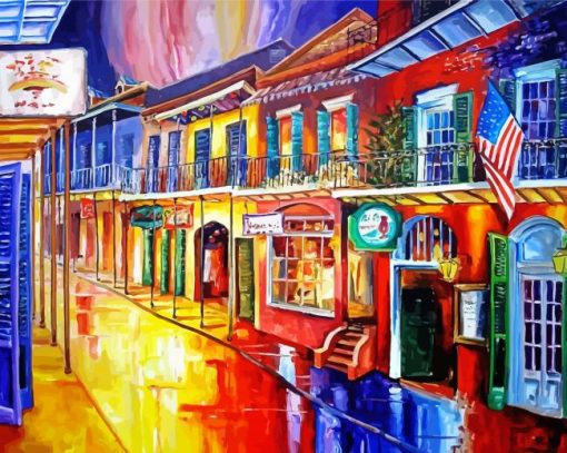 Bourbon Street Art Paint By Numbers