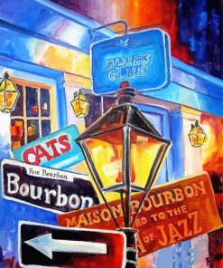 Bourbon Street Art Paint By Numbers