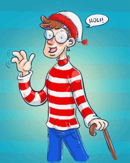 Where's Wally Art paint by numbers