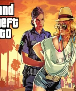 GTA Characters Poster paint by numbers