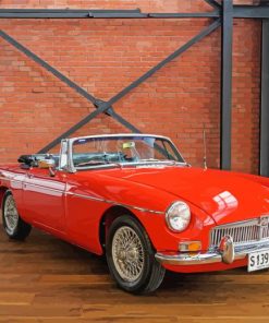 MGB Roadster paint by numbers