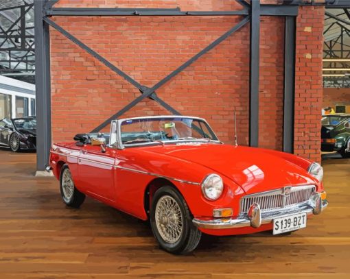 MGB Roadster paint by numbers