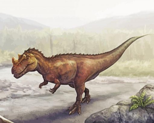 Ceratosaurus Art paint by numbers