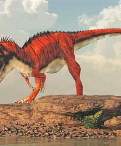 Ceratosaurus paint by numbers