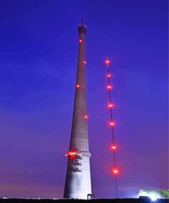 Emley Moor paint by number