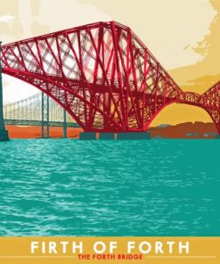 Forth Bridge Art paint by number