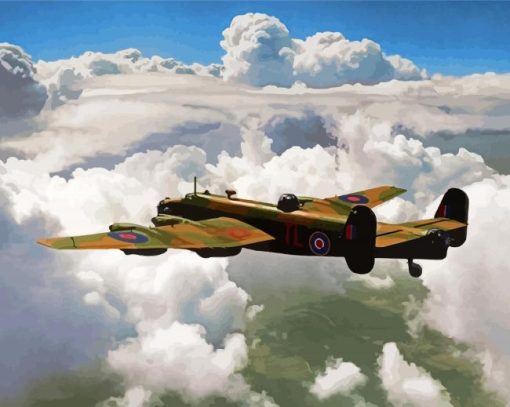 Aesthetic Handley Page Halifax 1 paint by numbers
