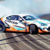 Cool Drift Car paint by numbers