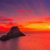 Es Vedra Red Sky paint by numbers