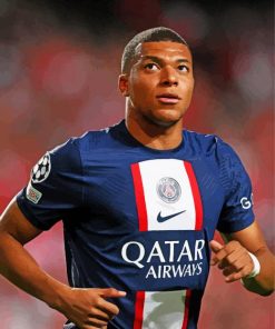 The Football Player Kylian Mbappe paint by numbers