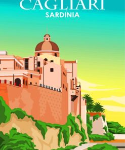 Sardinia Poster paint by number
