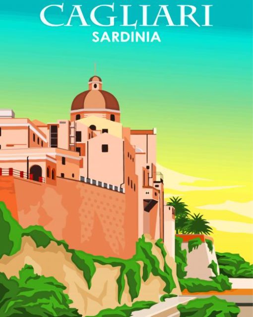 Sardinia Poster paint by number