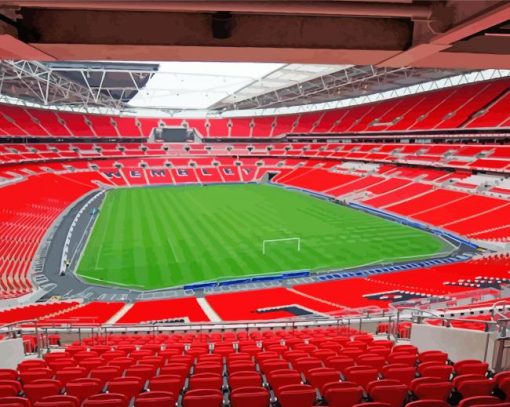 Wembley Football paint by numbers