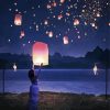 Lanterns In The Sky paint by numbers
