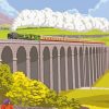 Aesthetic Ribblehead Viaduct paint by numbers