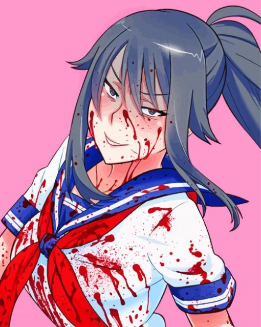 Yandere Simulator Video Game paint by number