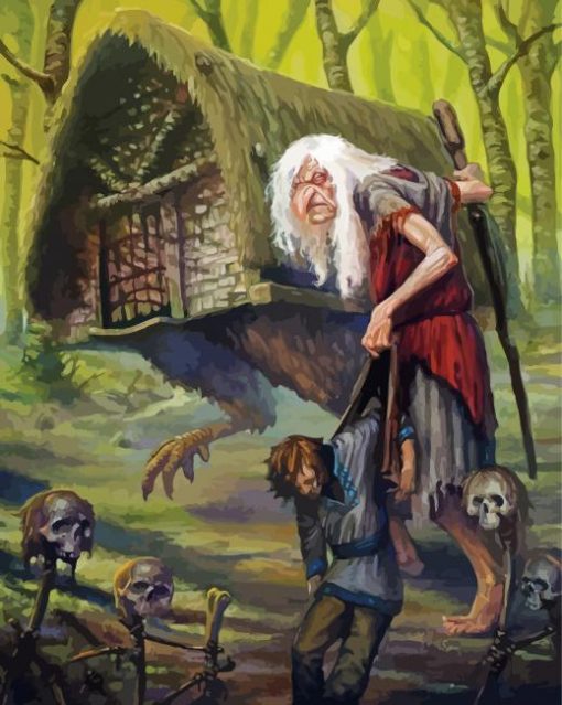 Baba Yaga paint by numbers